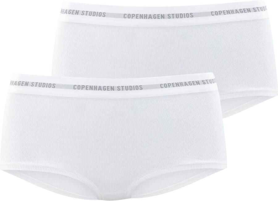 Copenhagen Studios Hipster Met zachte logoband van geribde bio-katoenkwaliteit (Set van 2) - Foto 5