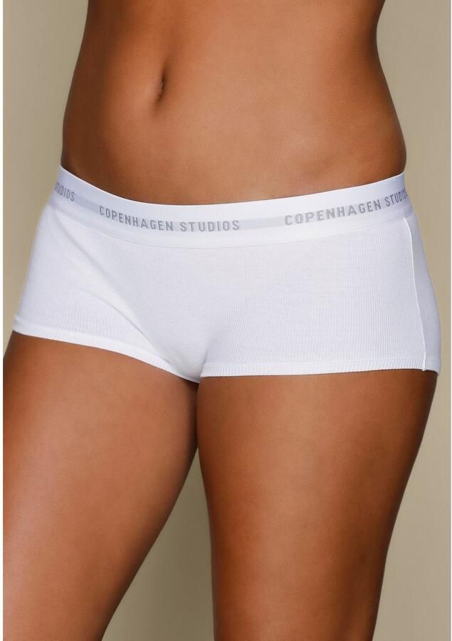 Copenhagen Studios Hipster Met zachte logoband van geribde bio-katoenkwaliteit (Set van 2) - Foto 2