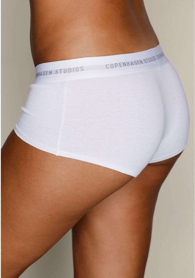 Copenhagen Studios Hipster Met zachte logoband van geribde bio-katoenkwaliteit (Set van 2) - Foto 3