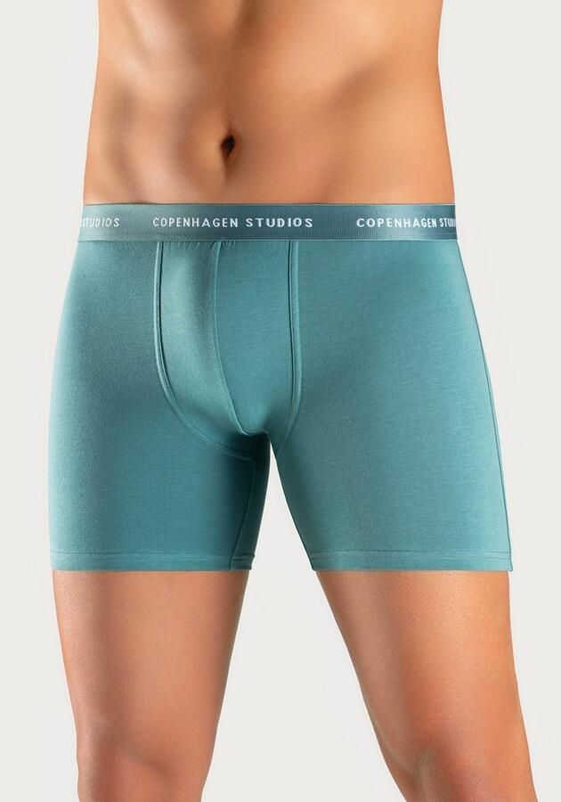 Copenhagen Studios Lange boxershort Boxershorts voor heren met langere pijpen en logo-tailleband (set 3 stuks) - Foto 3