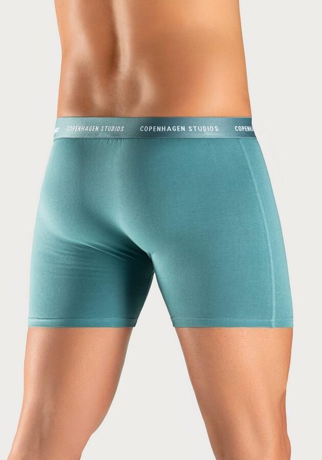Copenhagen Studios Lange boxershort Boxershorts voor heren met langere pijpen en logo-tailleband (set 3 stuks) - Foto 4