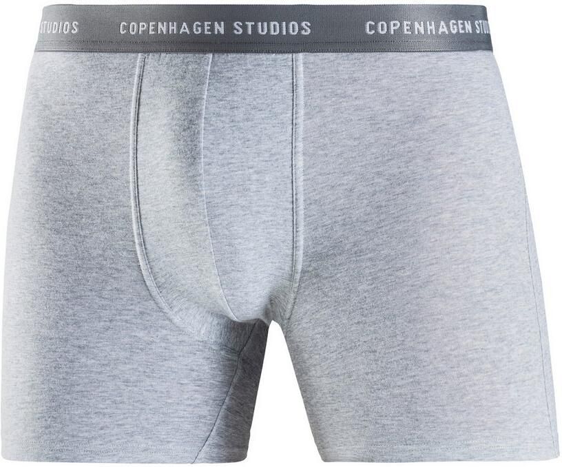 Copenhagen Studios Lange boxershort Boxershorts voor heren met langere pijpen en logo-tailleband (set 3 stuks) - Foto 5