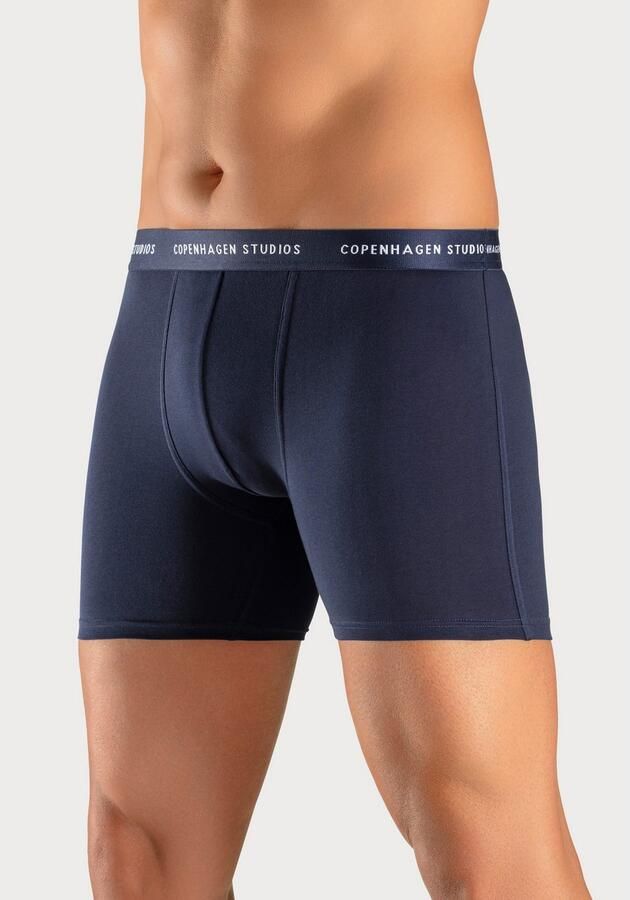 Copenhagen Studios Lange boxershort Boxershorts voor heren met langere pijpen en logo-tailleband (set 3 stuks) - Foto 6