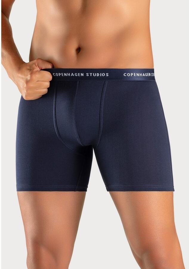 Copenhagen Studios Lange boxershort Boxershorts voor heren met langere pijpen en logo-tailleband (set 3 stuks) - Foto 3