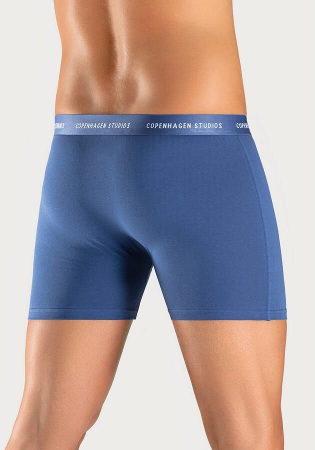 Copenhagen Studios Lange boxershort Boxershorts voor heren met langere pijpen en logo-tailleband (set 3 stuks) - Foto 4