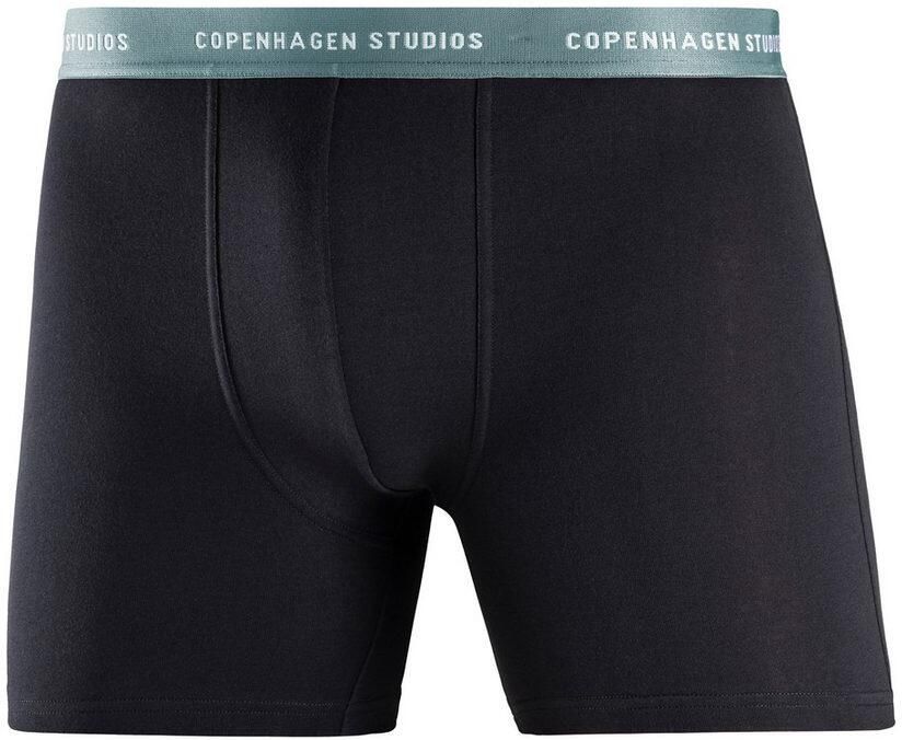 Copenhagen Studios Lange boxershort Boxershorts voor heren met langere pijpen en logo-tailleband (set 3 stuks) - Foto 4