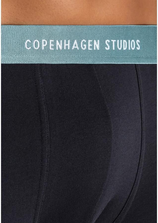 Copenhagen Studios Lange boxershort Boxershorts voor heren met langere pijpen en logo-tailleband (set 3 stuks)