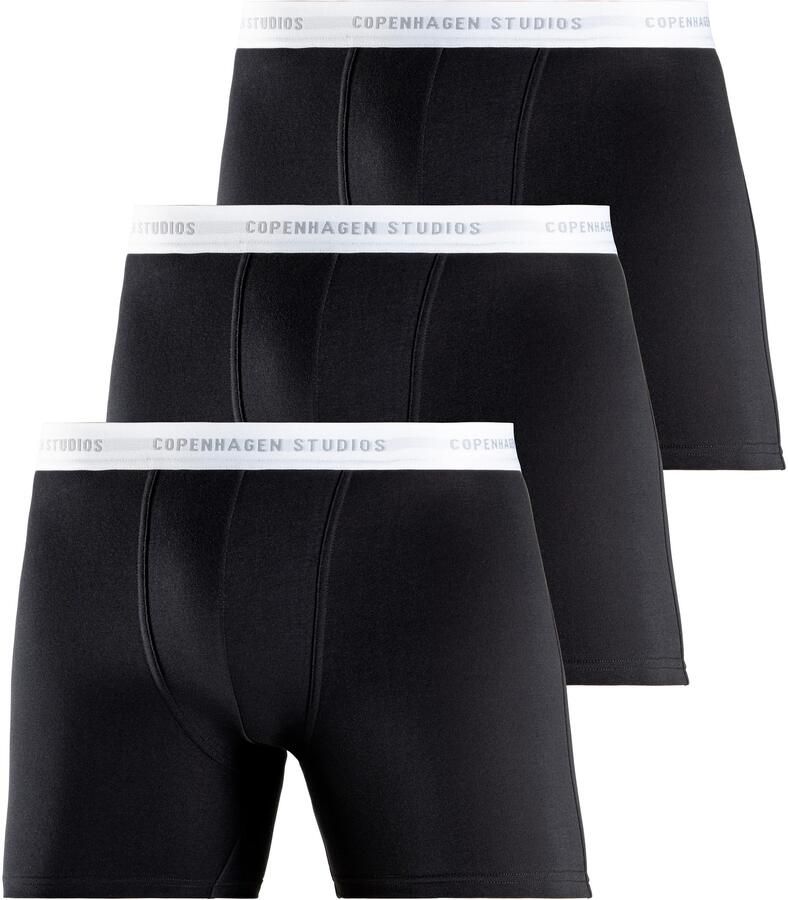 Copenhagen Studios Lange boxershort Boxershorts voor heren met langere pijpen en logo-tailleband (3 stuks) - Foto 7