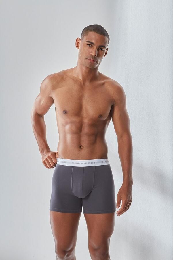Copenhagen Studios Lange boxershort Boxershorts voor heren met langere pijpen en logo-tailleband (3 stuks) - Foto 6