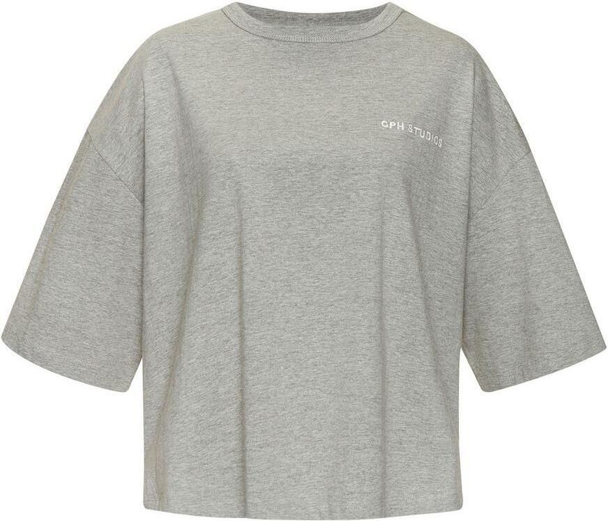 Copenhagen Studios Oversized shirt Met hoogwaardige logoborduring van zware biologische katoen kwaliteit