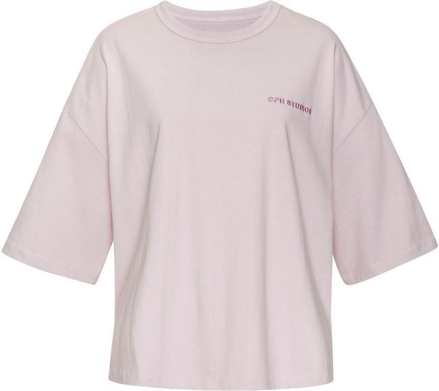 Copenhagen Studios Oversized shirt Met hoogwaardige logoborduring van zware biologische katoen kwaliteit