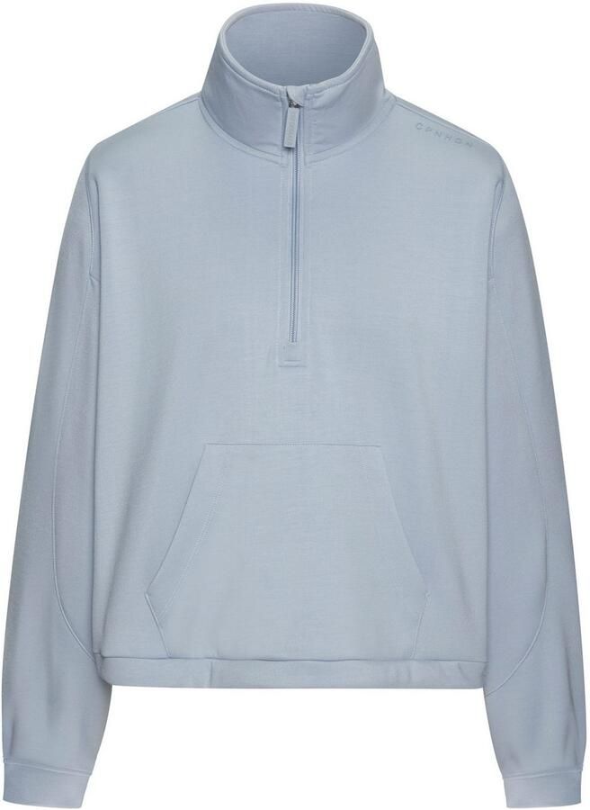 Copenhagen Studios Shirt met lange mouwen gemaakt van hoogwaardig materiaal met staande kraag en rits - Foto 6