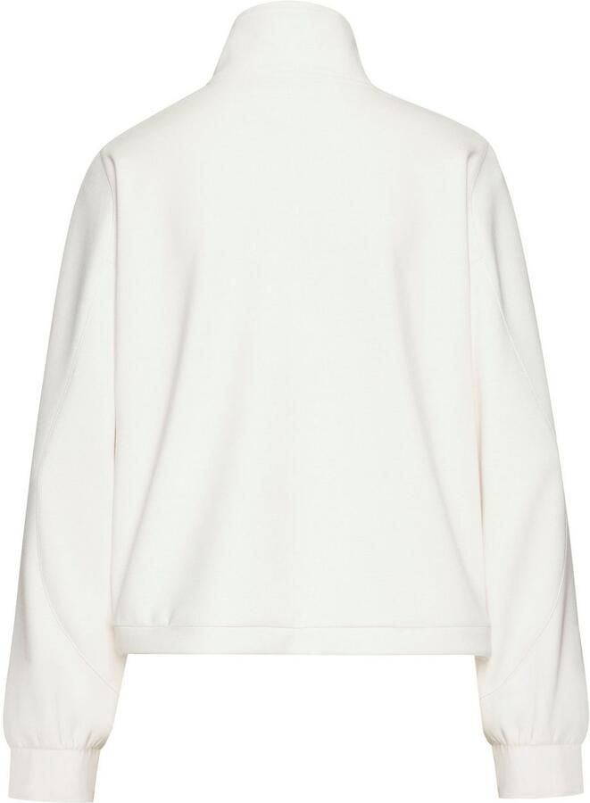 Copenhagen Studios Shirt met lange mouwen gemaakt van hoogwaardig materiaal met staande kraag en rits