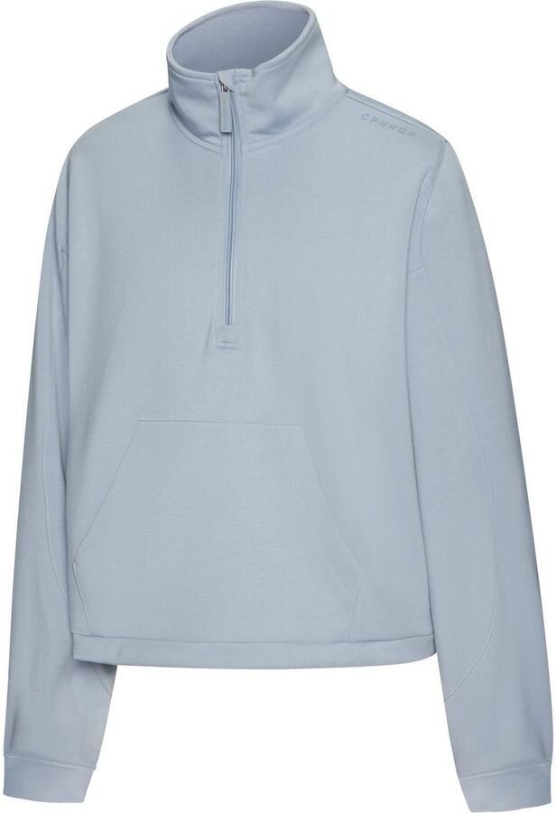 Copenhagen Studios Shirt met lange mouwen gemaakt van hoogwaardig materiaal met staande kraag en rits - Foto 5