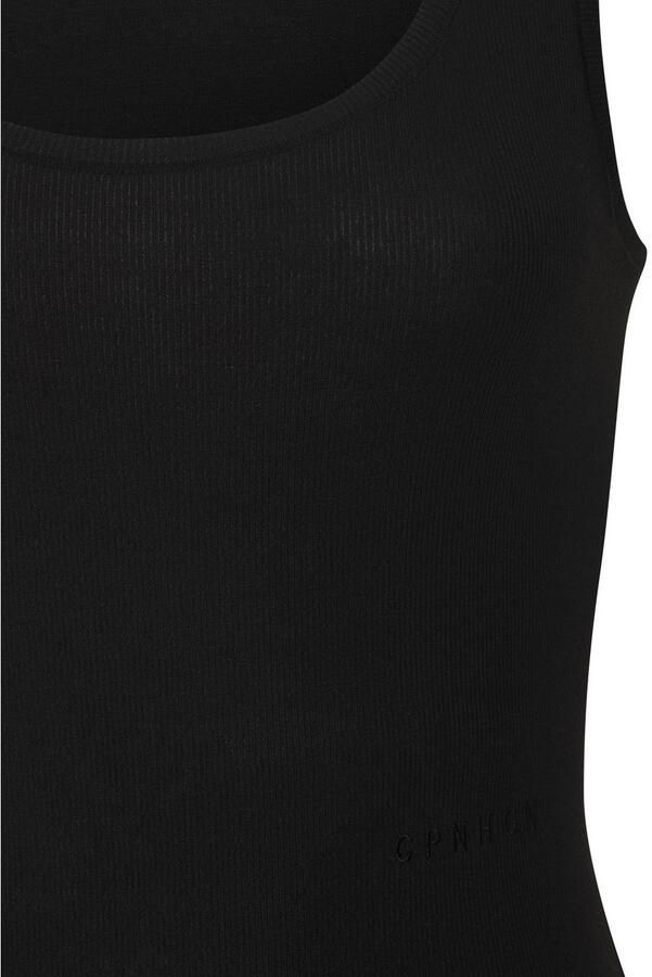 Copenhagen Studios Stringbody Met hoogwaardige logoborduring van geribde bio-katoenkwaliteit - Foto 2