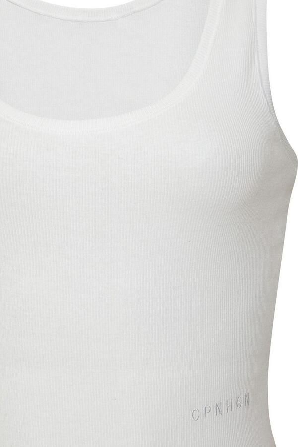 Copenhagen Studios Stringbody Met hoogwaardige logoborduring van geribde bio-katoenkwaliteit - Foto 3