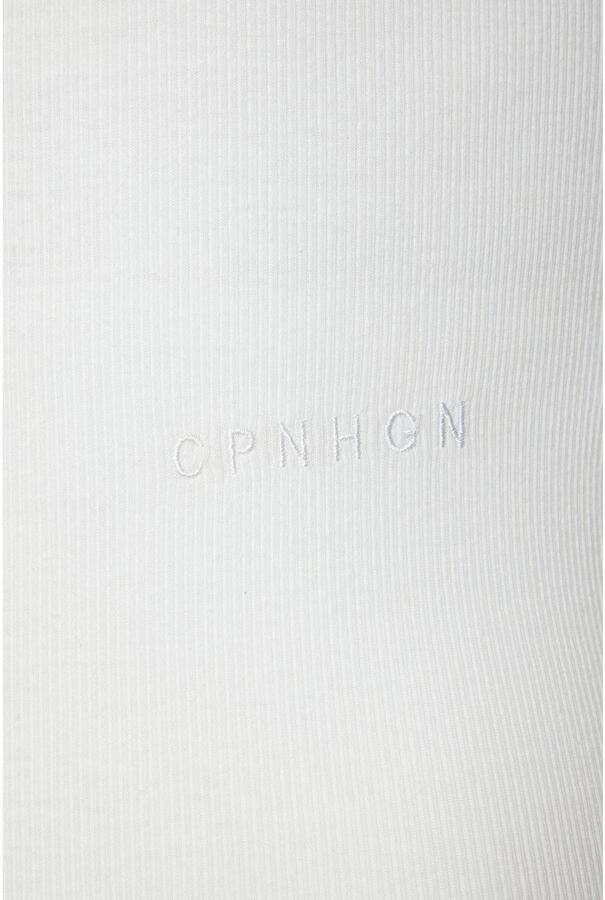 Copenhagen Studios Stringbody Met hoogwaardige logoborduring van geribde bio-katoenkwaliteit