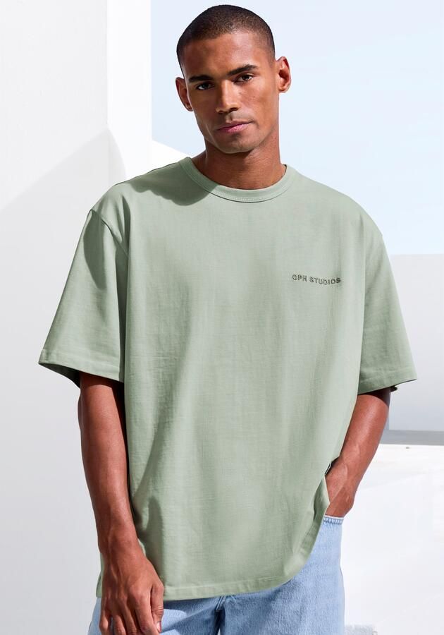 Copenhagen Studios T-shirt Met hoogwaardige logoborduring loose-fit oversized shirt van zware biologische katoenkwaliteit - Foto 4