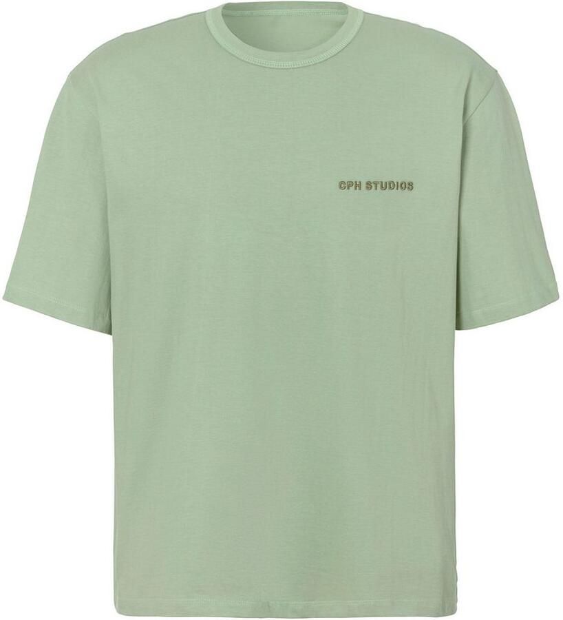 Copenhagen Studios T-shirt Met hoogwaardige logoborduring loose-fit oversized shirt van zware biologische katoenkwaliteit