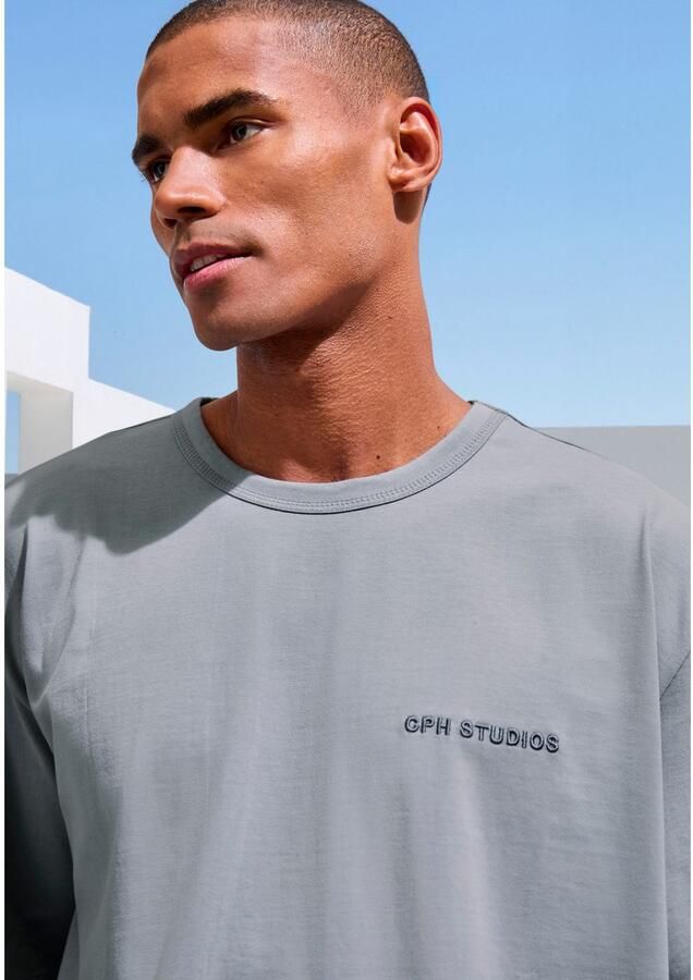 Copenhagen Studios T-shirt Met hoogwaardige logoborduring loose-fit oversized shirt van zware biologische katoenkwaliteit - Foto 3