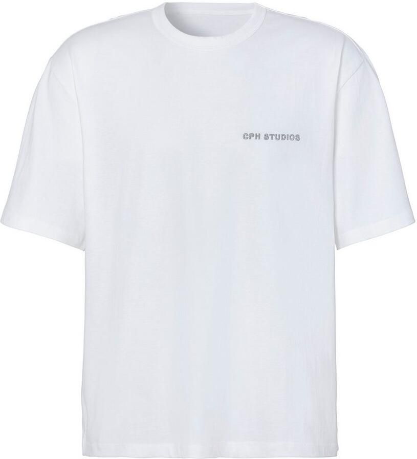 Copenhagen Studios T-shirt Met hoogwaardige logoborduring loose-fit oversized shirt van zware biologische katoenkwaliteit