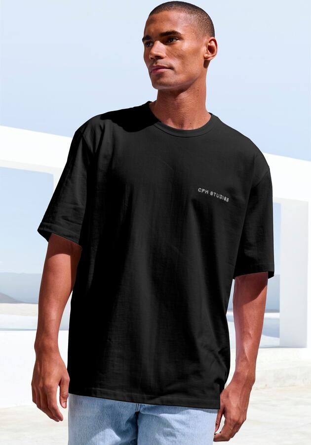 Copenhagen Studios T-shirt Met hoogwaardige logoborduring loose-fit oversized shirt van zware biologische katoenkwaliteit - Foto 4