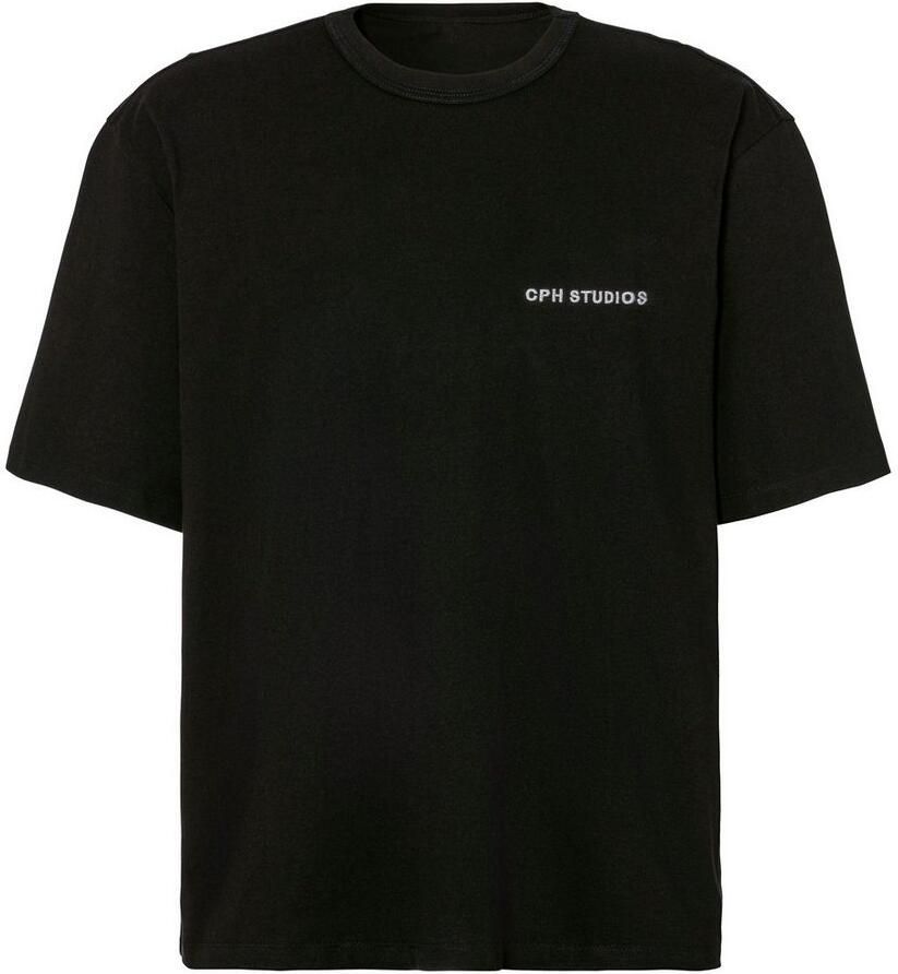 Copenhagen Studios T-shirt Met hoogwaardige logoborduring loose-fit oversized shirt van zware biologische katoenkwaliteit