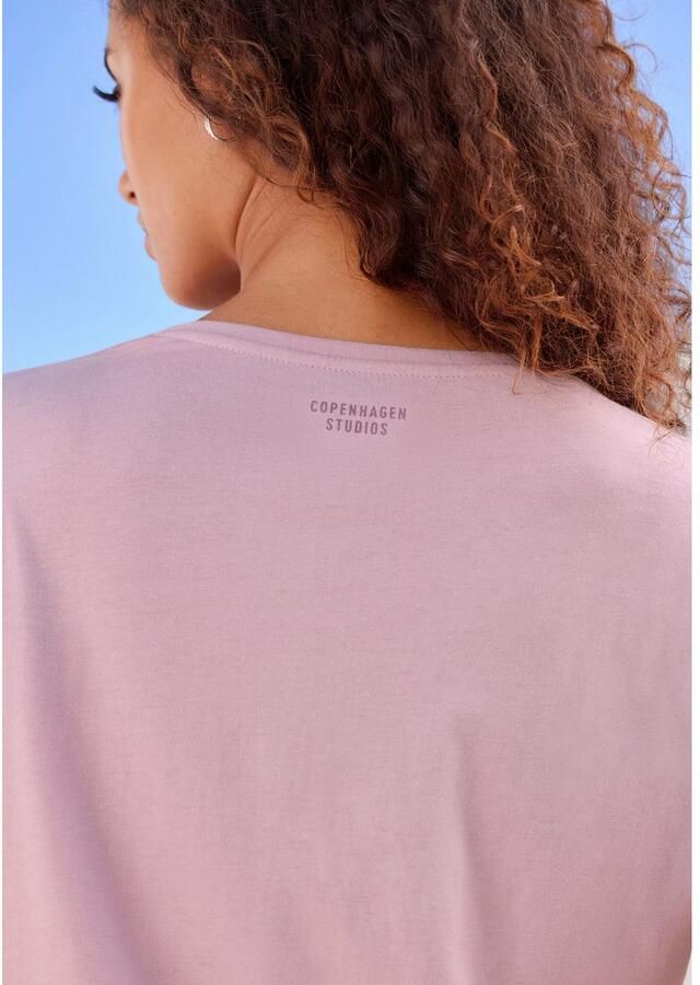 Copenhagen Studios T-shirt Met subtiele logoprint achteraan van zachte jersey kwaliteit met biologische katoen - Foto 3