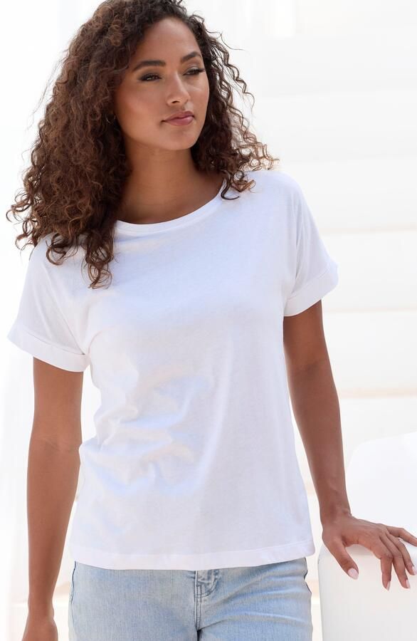 Copenhagen Studios T-shirt Met subtiele logoprint achteraan van zachte jersey kwaliteit met biologische katoen - Foto 6