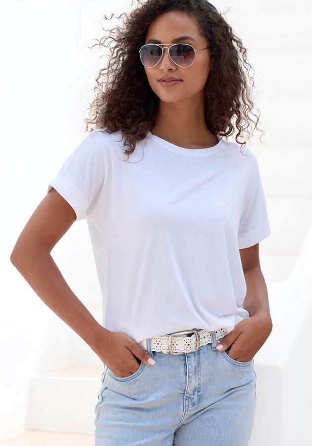 Copenhagen Studios T-shirt Met subtiele logoprint achteraan van zachte jersey kwaliteit met biologische katoen - Foto 4