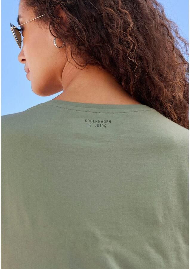 Copenhagen Studios T-shirt Met subtiele logoprint achteraan van zachte jersey kwaliteit met biologische katoen - Foto 3