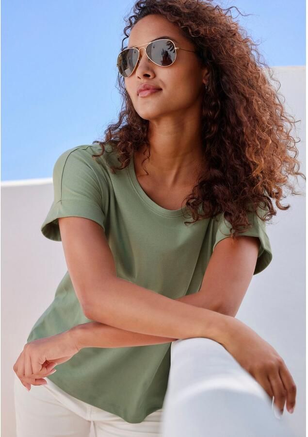 Copenhagen Studios T-shirt Met subtiele logoprint achteraan van zachte jersey kwaliteit met biologische katoen - Foto 4