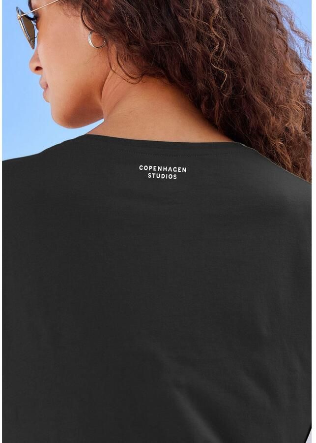 Copenhagen Studios T-shirt Met subtiele logoprint achteraan van zachte jersey kwaliteit met biologische katoen - Foto 3