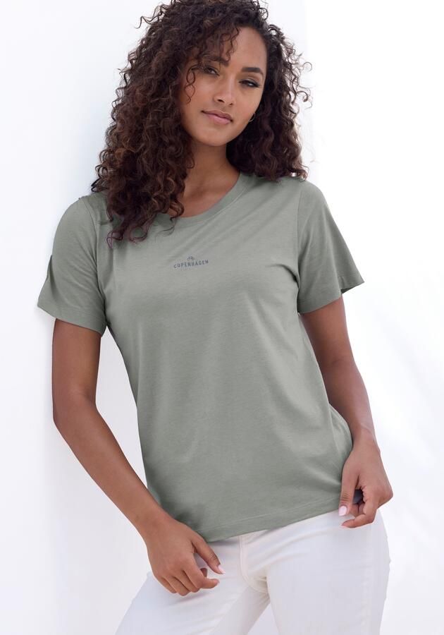 Copenhagen Studios T-shirt Met subtiele logoprint vooraan van zachte jersey kwaliteit met biologische katoen - Foto 5