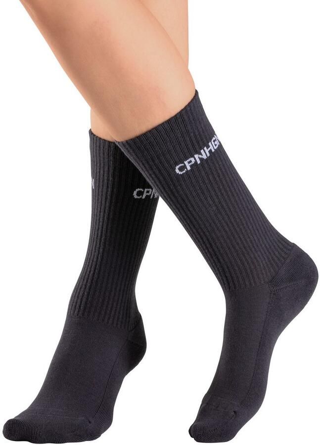 Copenhagen Studios Tennissokken met badstof halve voet (set 3 paar)