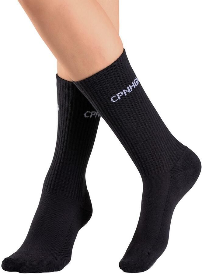 Copenhagen Studios Tennissokken met badstof halve voet (set 3 paar)