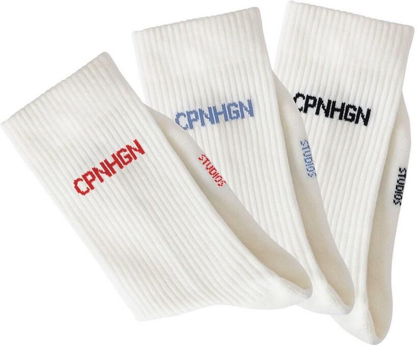 Copenhagen Studios Tennissokken met badstof halve voet (set 3 paar) - Foto 2
