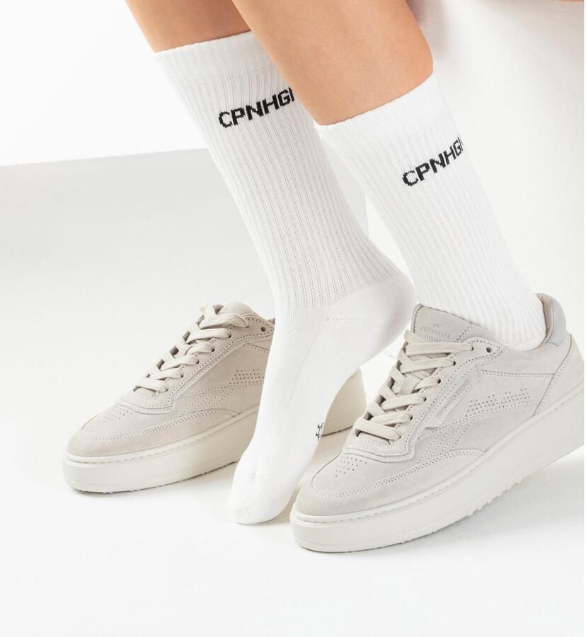 Copenhagen Studios Tennissokken met badstof halve voet (set 3 paar)