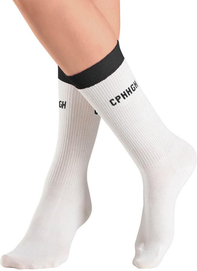 Copenhagen Studios Tennissokken met contrastkleurige band (set 2 paar) - Foto 3