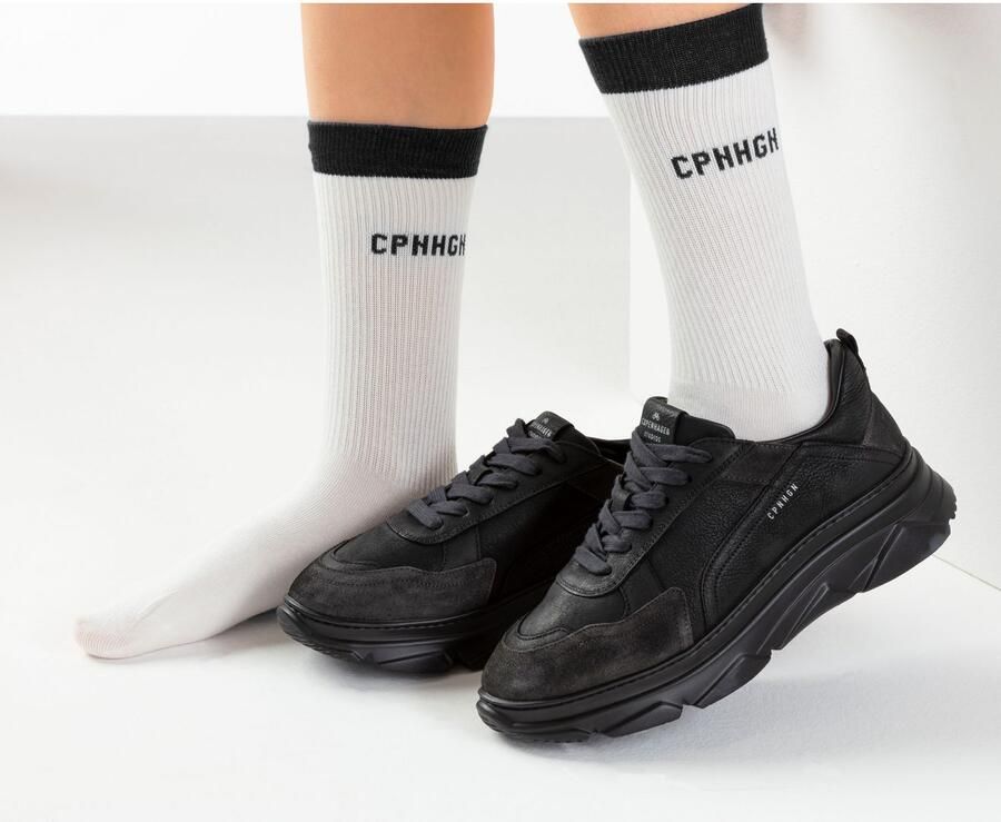 Copenhagen Studios Tennissokken met contrastkleurige band (set 2 paar) - Foto 2