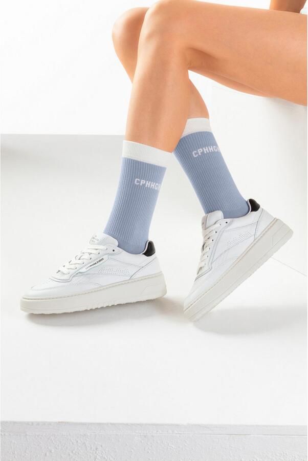 Copenhagen Studios Tennissokken met contrastkleurige band (set 2 paar) - Foto 6