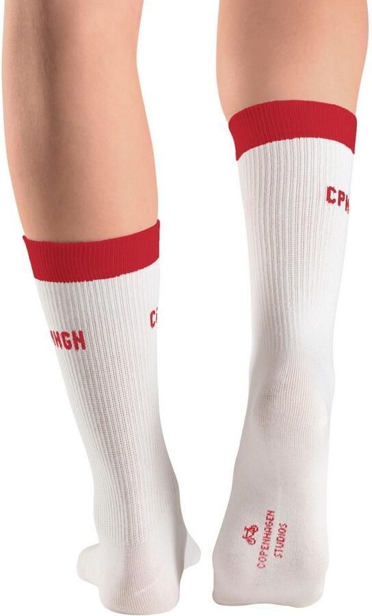 Copenhagen Studios Tennissokken met contrastkleurige band (set 2 paar) - Foto 6