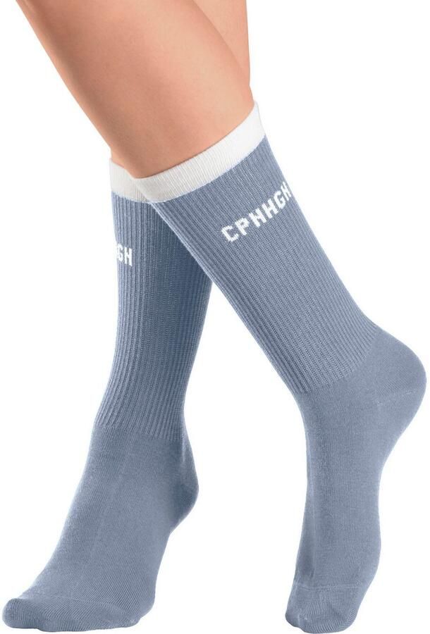 Copenhagen Studios Tennissokken met contrastkleurige band (set 2 paar) - Foto 5