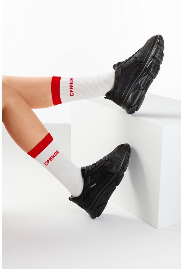 Copenhagen Studios Tennissokken met contrastkleurige band (set 2 paar) - Foto 5