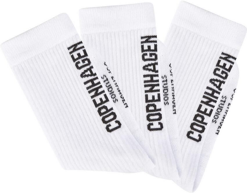 Copenhagen Studios Tennissokken met grote letters (set 3 paar) - Foto 2