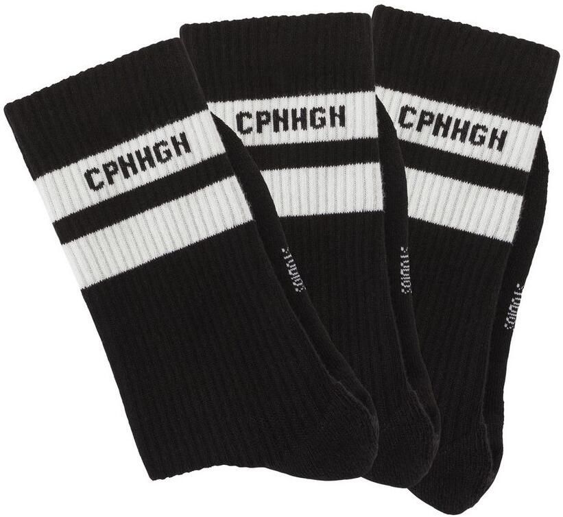 Copenhagen Studios Tennissokken met strepenpatroon en volle frotté (set 3 paar)