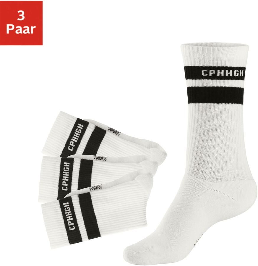 Copenhagen Studios Tennissokken met strepenpatroon en volle frotté (set 3 paar) - Foto 10