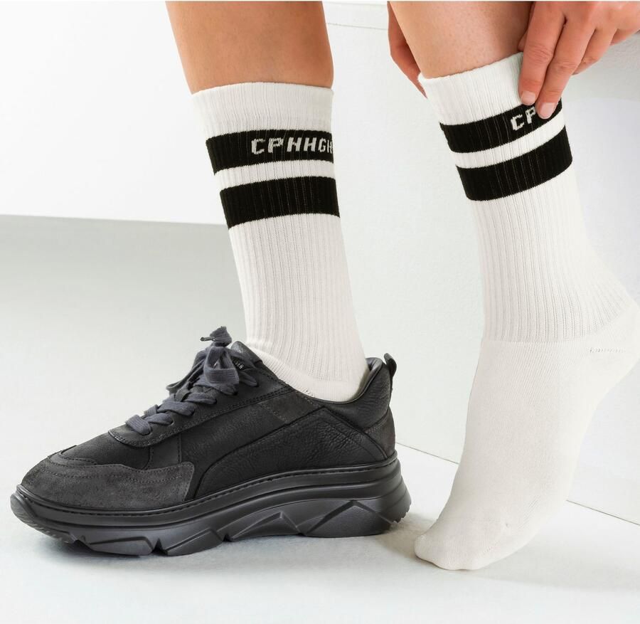 Copenhagen Studios Tennissokken met strepenpatroon en volle frotté (set 3 paar)