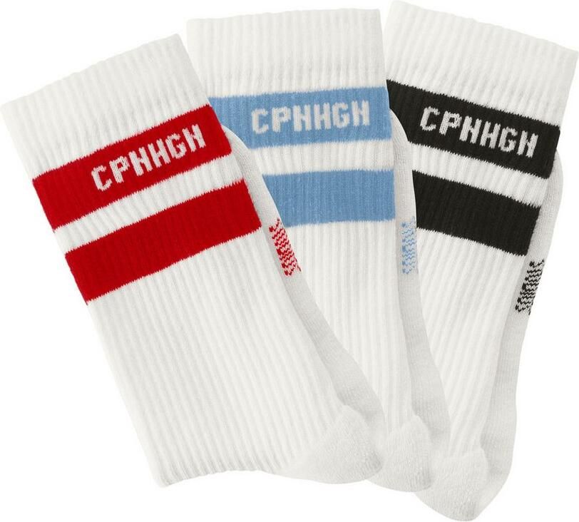 Copenhagen Studios Tennissokken met strepenpatroon en volle frotté (set 3 paar) - Foto 3