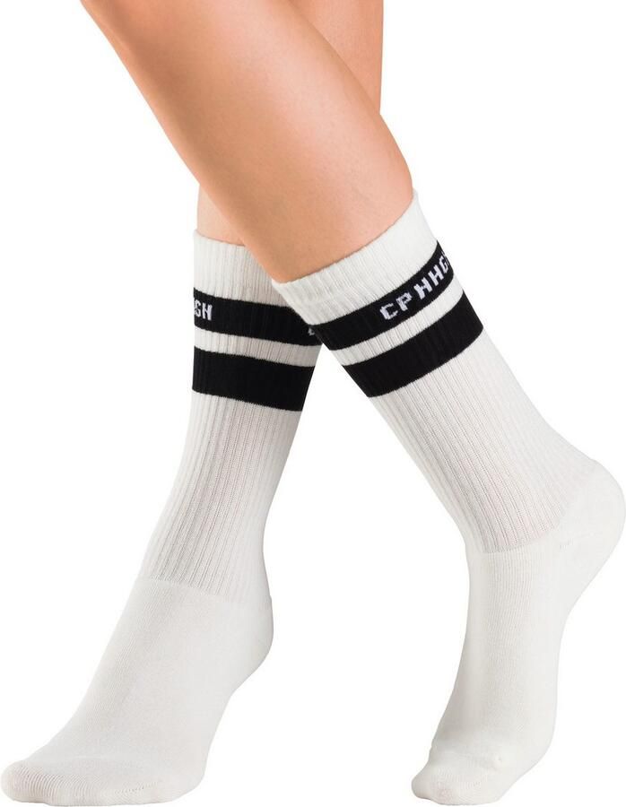 Copenhagen Studios Tennissokken met strepenpatroon en volle frotté (set 3 paar) - Foto 2